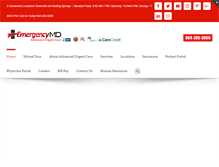 Tablet Screenshot of emergencymdsc.com